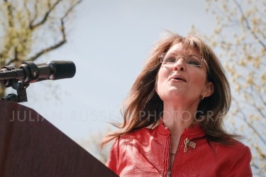 Sarah Palin at the Tea Party Express Rally in Boston, MA on April 14th, 2010