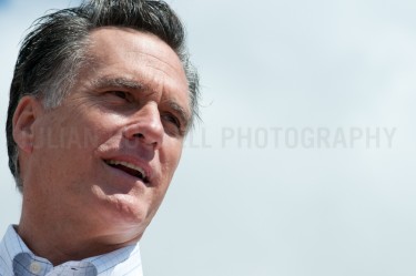 Romney announces his candidacy for president of the United States at Scamman Farm in Stratham , NH.