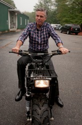Presidential hopeful former Utah governor Jon Huntsman tours Tours Rokon Motorcycles in Rochester, NH