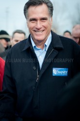 Presidential hopeful Mitt Romney speaks to voters in Portsmouth, NH. - JULIAN RUSSELL  |  METROPOL