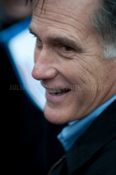 Presidential hopeful Mitt Romney speaks to voters in Portsmouth, NH. - JULIAN RUSSELL  |  METROPOL