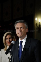 Presidential hopeful Jon Huntsman held a rally in Manchester after his 3rd place finish in the New Hampshire primary.  JULIAN RUSSELL  |  METROPOL