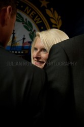 Presidential hopeful Newt Gingrich speaks to potential supporters at a Town Hall style meeting in Concord, NH.   JULIAN RUSSELL | METROPOL