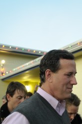Presidential hopeful Rick Santorum speaks to potential supporters at the American Legion Hall in Somersworth, NH.  JULIAN RUSSELL  |  METROPOL