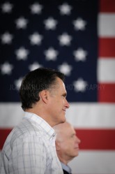 Presidential hopeful Mitt Romney holds a town-hall style meeting with John McCain  in Salem, NH.  - JULIAN RUSSELL | METROPOL