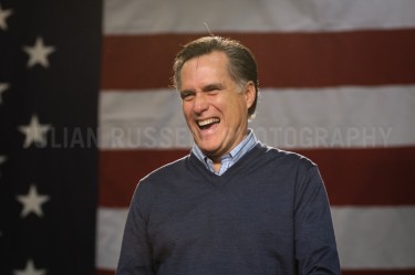 Presidential hopeful former Massachusetts governor Mitt Romney holds a campaign rally with South Carolina governor Nikki Haley and Sentator Kelly Ayotte of New Hampshire in Derry, NH.  -  JULIAN RUSSELL  |  METROPOL